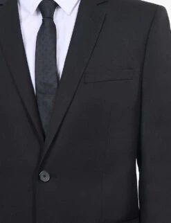 THE KOOPLES Single-breasted Slim-fit Wool Suit Jacket 11 THE KOOPLES Single-breasted Slim-fit Wool Suit Jacket -Selfidges Launches R03989378 BLA01 ALT04