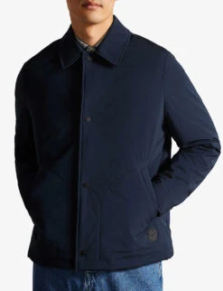 Ted Baker Talacre Reversible Wadded Woven Coach Jacket -Selfidges Launches R03995750 NAVY ALT02