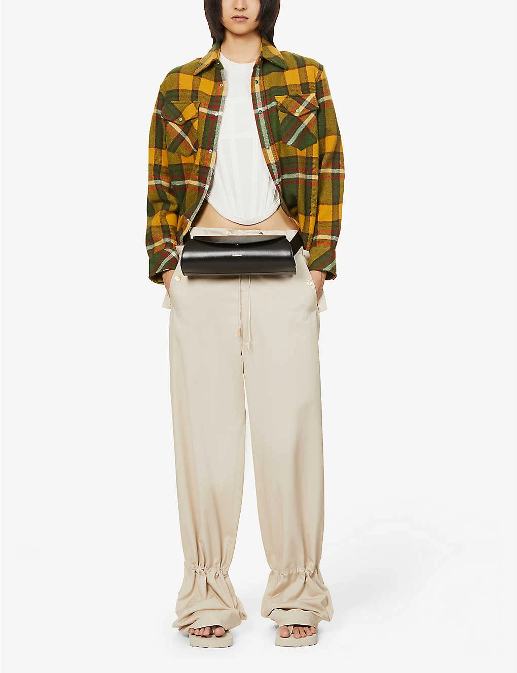 Unisex Emerald Checked Cashmere Shirt 4 Unisex Emerald Checked Cashmere Shirt - Image 2