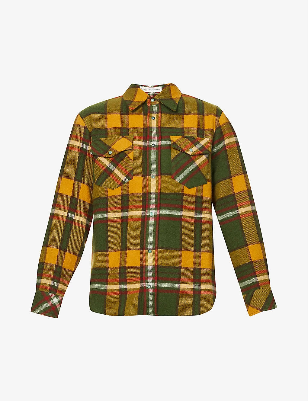 Unisex Emerald Checked Cashmere Shirt 3 Unisex Emerald Checked Cashmere Shirt