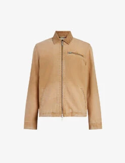 AllSaints Intra Washed Recycled Cotton-blend Jacket