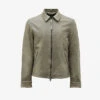 AllSaints Toni Regular-fit Leather Jacket -Selfidges Launches R04002408 SOFTGREEN M