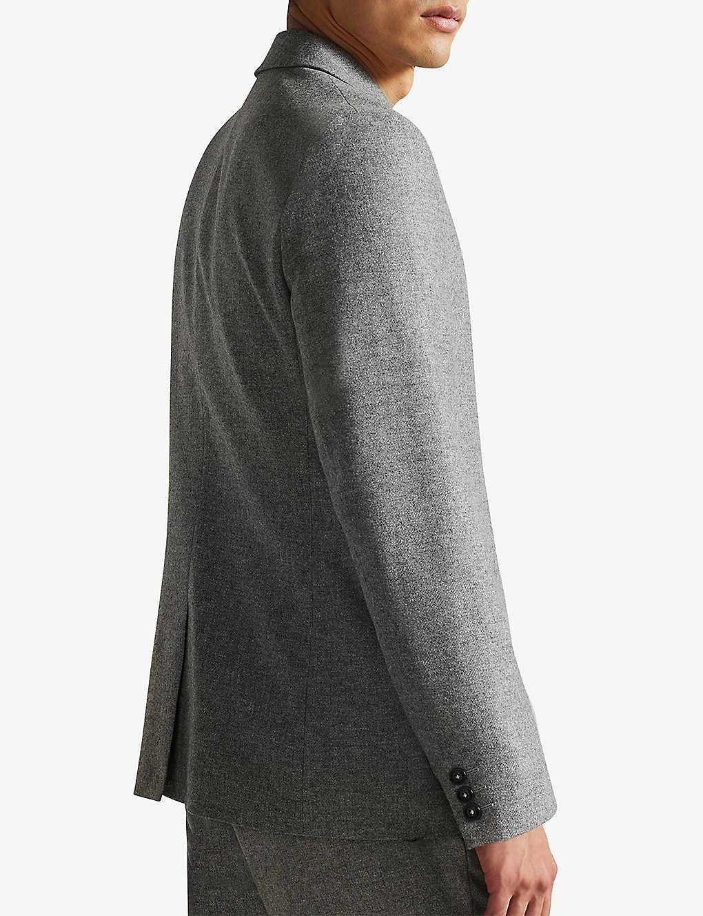 Ted Baker Yarm Single-breasted Virgin-wool Blend Flannel Blazer 6 Ted Baker Yarm Single-breasted Virgin-wool Blend Flannel Blazer - Image 4