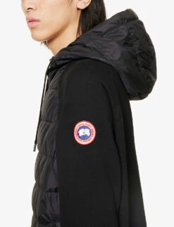 Canada Goose Hybridge Funnel-neck Shell-down Hooded Gilet -Selfidges Launches R04003794 BLACK ALT04