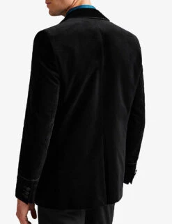 Ted Baker Iwade Slim-fit Velvet Blazer -Selfidges Launches R04011139 BLACK ALT02