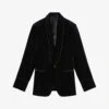 Ted Baker Iwade Slim-fit Velvet Blazer 1 Ted Baker Iwade Slim-fit Velvet Blazer -Selfidges Launches R04011139 BLACK M