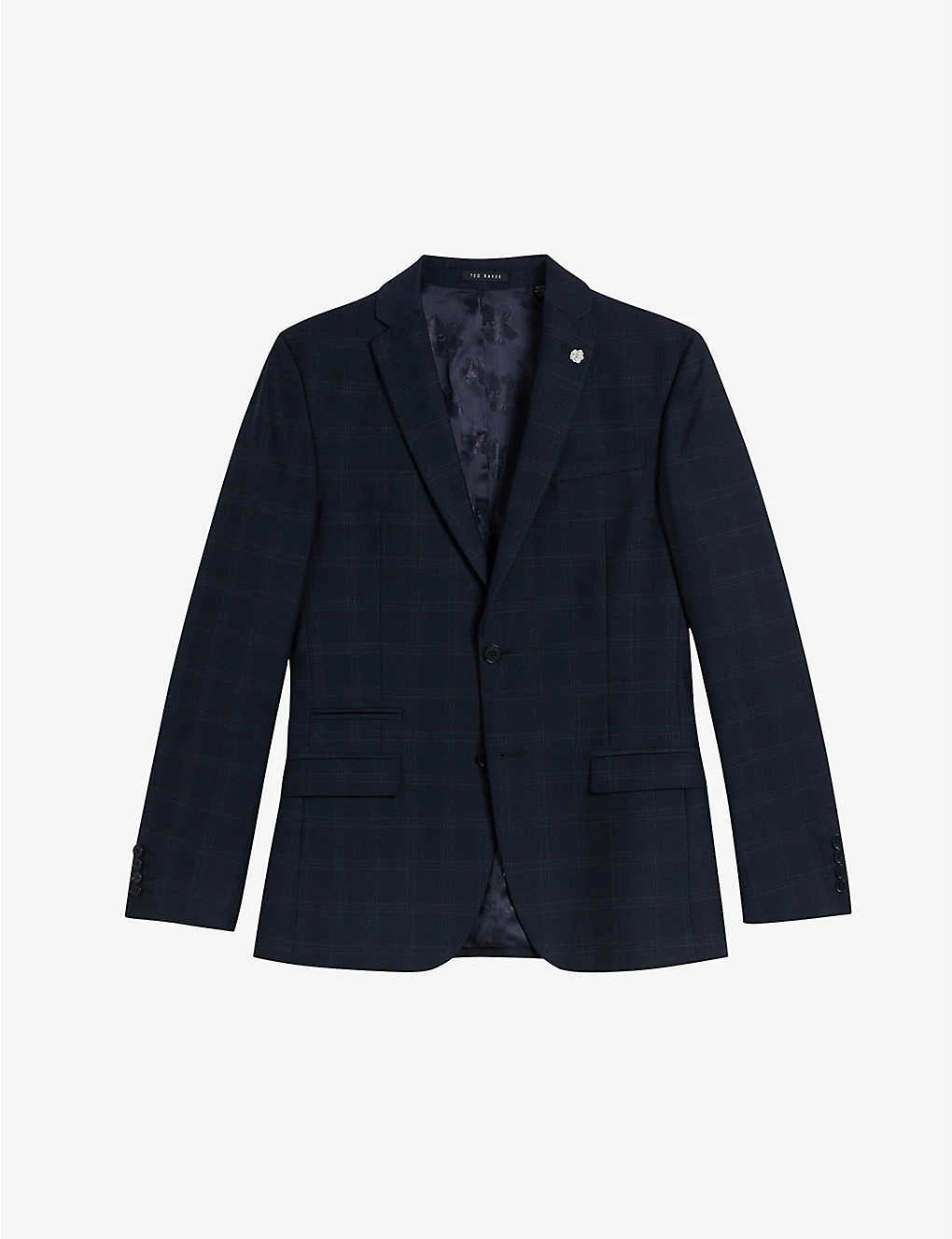 Ted Baker Meraejs Single-breasted Slim-fit Wool-blend Suit Jacket 3 Ted Baker Meraejs Single-breasted Slim-fit Wool-blend Suit Jacket