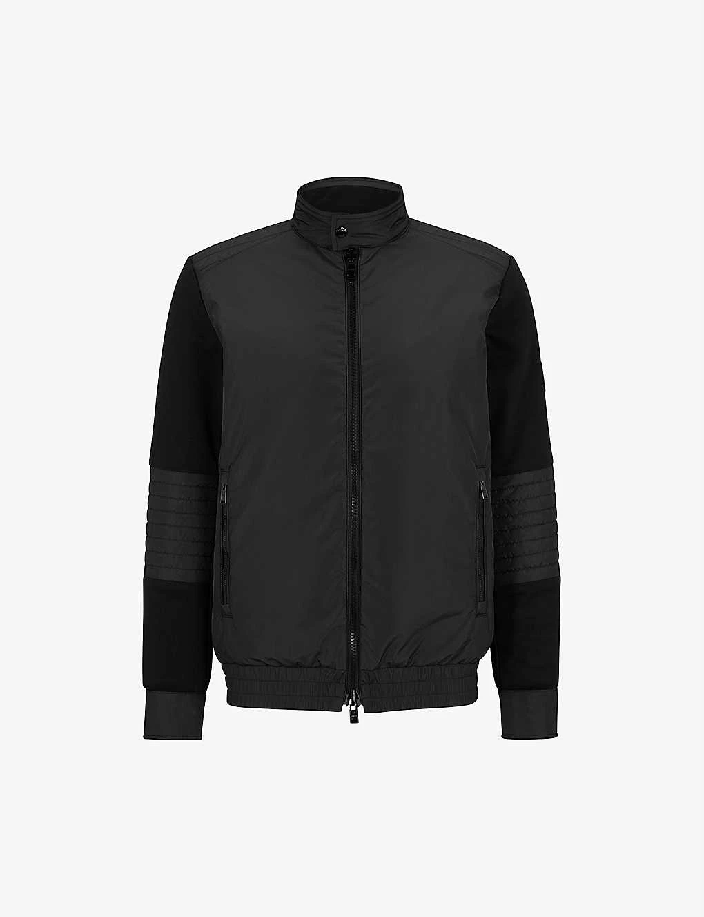 Boss Moto Panelled Cotton And Shell Bomber Jacket 3 Boss Moto Panelled Cotton And Shell Bomber Jacket