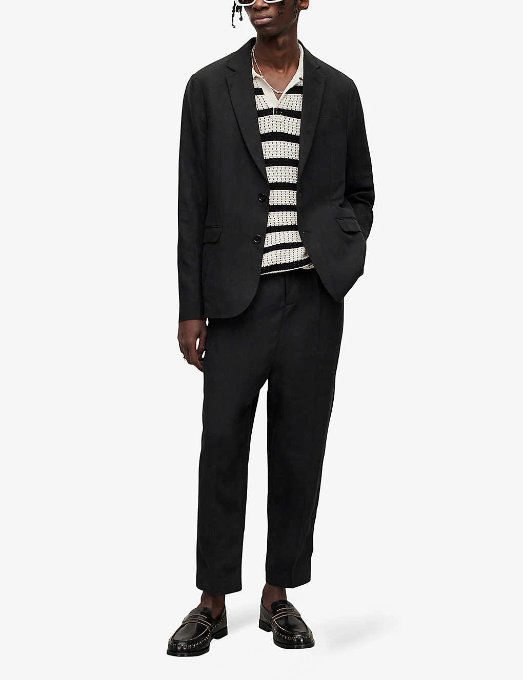 AllSaints Pace Single-breasted Notch-lapel Woven Blazer 4 AllSaints Pace Single-breasted Notch-lapel Woven Blazer - Image 2