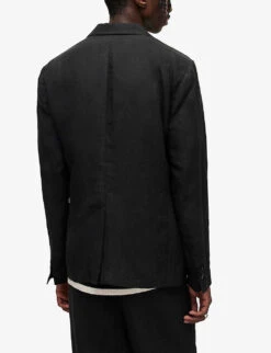 AllSaints Pace Single-breasted Notch-lapel Woven Blazer 10 AllSaints Pace Single-breasted Notch-lapel Woven Blazer -Selfidges Launches R04053523 BLACK ALT03