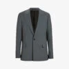 AllSaints Berto Peak-lapel Single-breasted Wool Blazer -Selfidges Launches R04053524 SMOKEBLUE M