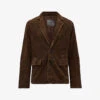 AllSaints Hoku Regular Fit Notch-lapel Suede Blazer -Selfidges Launches R04063293 CHOCOLATEBROW M