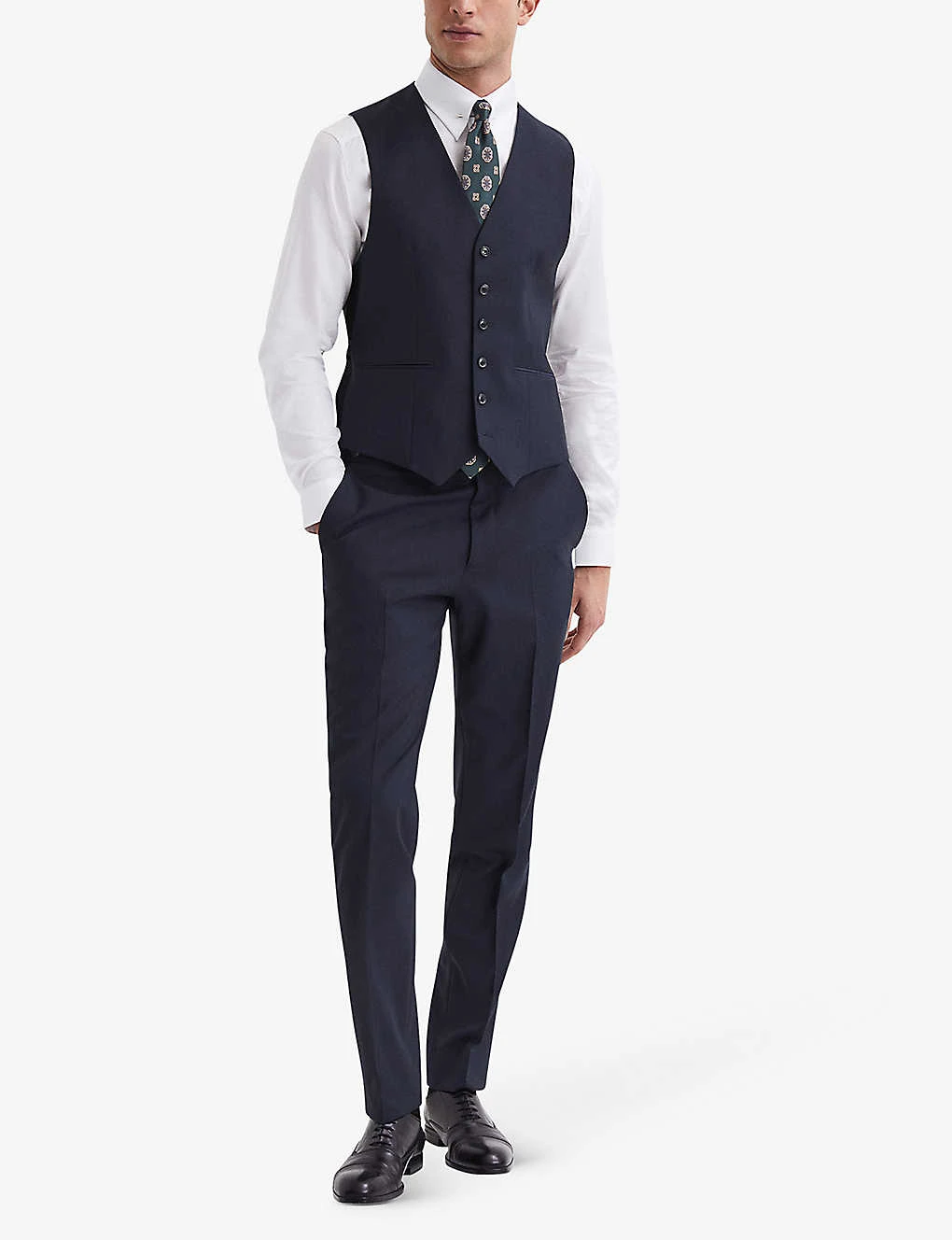 Reiss Hope Regular-fit Stretch-woven Waistcoat 4 Reiss Hope Regular-fit Stretch-woven Waistcoat - Image 2