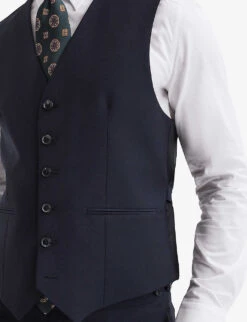 Reiss Hope Regular-fit Stretch-woven Waistcoat 12 Reiss Hope Regular-fit Stretch-woven Waistcoat -Selfidges Launches R04068029 NAVY ALT04