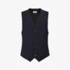 Reiss Hope Regular-fit Stretch-woven Waistcoat -Selfidges Launches R04068029 NAVY M