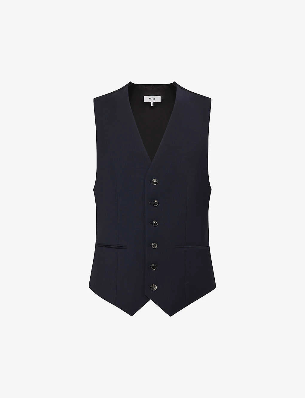 Reiss Hope Regular-fit Stretch-woven Waistcoat 3 Reiss Hope Regular-fit Stretch-woven Waistcoat