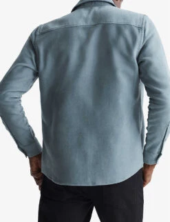 Reiss Miami Regular-fit Brushed Cotton Shirt -Selfidges Launches R04068109 DUCKEGG ALT03