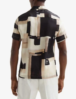 Reiss Deekay Abstract-print Woven Shirt -Selfidges Launches R04068116 MULTI ALT03