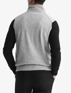 Reiss William High-collar Quilted Woven Gilet -Selfidges Launches R04068248 SOFTGREY ALT03