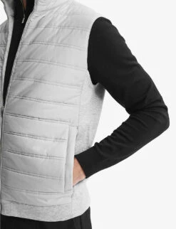 Reiss William High-collar Quilted Woven Gilet -Selfidges Launches R04068248 SOFTGREY ALT04