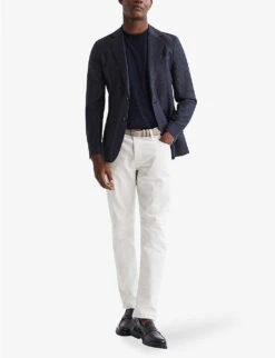 Reiss Matinee Prince Of Wales-check Woven Blazer -Selfidges Launches R04068319 NAVY ALT01