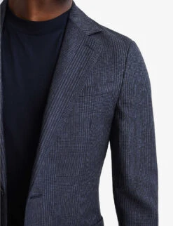 Reiss Matinee Prince Of Wales-check Woven Blazer -Selfidges Launches R04068319 NAVY ALT04