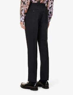 PAUL SMITH Single-breasted Notched-lapels Regular-fit Wool-blend Suit 17 PAUL SMITH Single-breasted Notched-lapels Regular-fit Wool-blend Suit -Selfidges Launches R04069912 NAVY ALT07