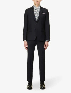 PAUL SMITH Soho-fit Wool And Mohair-blend Suit -Selfidges Launches R04069913 VERYDARKNAVY ALT02