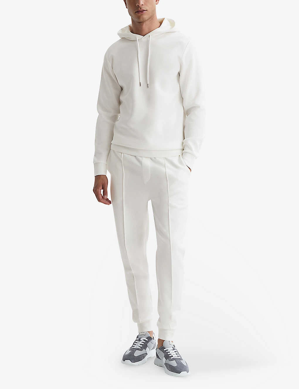 Reiss Fabien Long-sleeve Stretch-jersey Hoody 4 Reiss Fabien Long-sleeve Stretch-jersey Hoody - Image 2