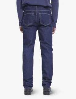 THE KOOPLES Hemmed Straight-leg Jeans -Selfidges Launches R04070834 BLU05 ALT03