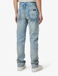Fear Of God Eternal Faded-wash Brand-patch Straight-leg Jeans -Selfidges Launches R04075939 5YEARINDIGO ALT03