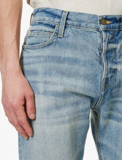 Fear Of God Eternal Faded-wash Brand-patch Straight-leg Jeans -Selfidges Launches R04075939 5YEARINDIGO ALT04