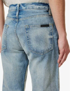 Fear Of God Eternal Faded-wash Brand-patch Straight-leg Jeans -Selfidges Launches R04075939 5YEARINDIGO ALT05
