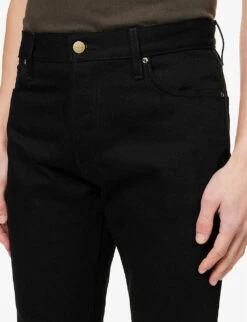 Fear Of God Eternal Brand-patch Straight-leg Jeans -Selfidges Launches R04075940 RAWBLACK ALT04