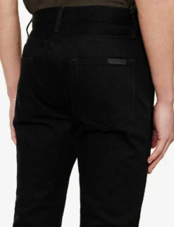 Fear Of God Eternal Brand-patch Straight-leg Jeans -Selfidges Launches R04075940 RAWBLACK ALT05