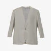 Fear Of God Eternal Lapelless Relaxed-fit Wool Blazer