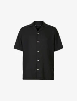 AllSaints Canal Relaxed-fit Recycled-viscose Shirt