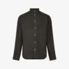 AllSaints Cypress Relaxed-fit Linen Shirt -Selfidges Launches R04080281 WASHEDBLACK M
