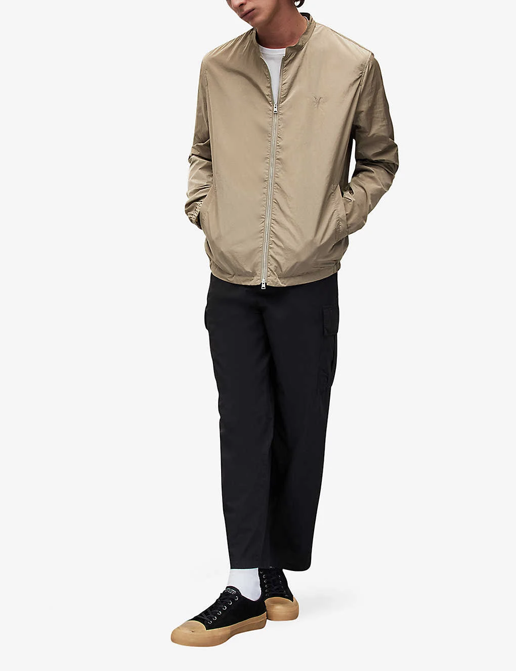 AllSaints Cali Ramskull-embroidered Recycled-polyamide Jacket 5 AllSaints Cali Ramskull-embroidered Recycled-polyamide Jacket - Image 3