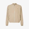 AllSaints Cali Ramskull-embroidered Recycled-polyamide Jacket -Selfidges Launches R04080477 EARTHYBROWN M