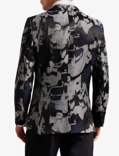 Ted Baker Diegan Single-breasted Woven Evening Jacket -Selfidges Launches R04081030 BLACK ALT03
