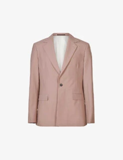 AllSaints Santo Relaxed-fit Single-breasted Stretch-woven Blazer