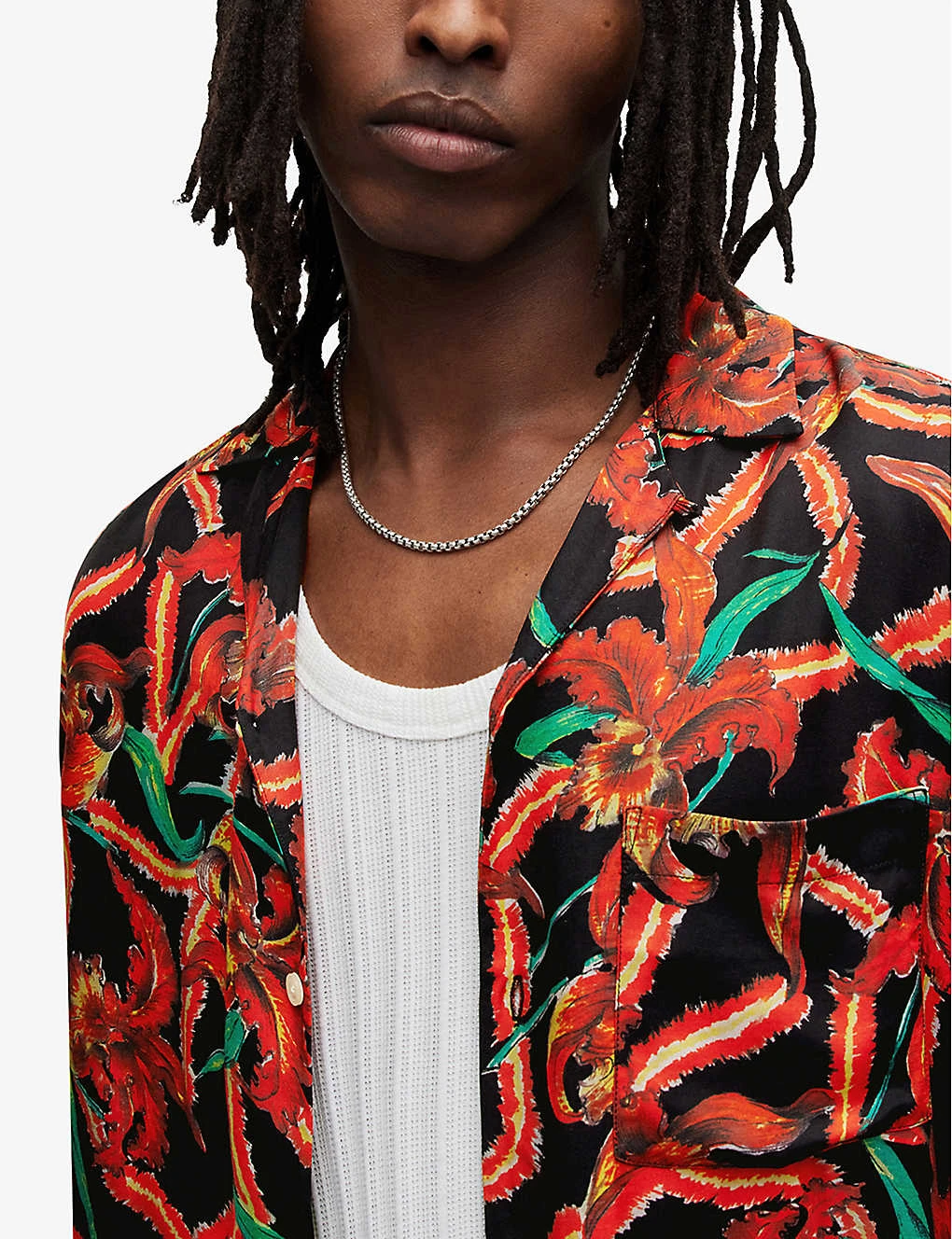 AllSaints Mesquida Floral-print Relaxed-fit Woven Shirt 7 AllSaints Mesquida Floral-print Relaxed-fit Woven Shirt - Image 5