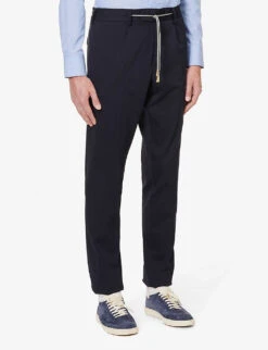 ELEVENTY Regular-fit Hooded Cotton-blend Suit -Selfidges Launches R04082515 BLUE ALT07