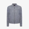Reiss Riley Slim-fit Collared Suede Jacket -Selfidges Launches R04086946 SLATEBLUE M