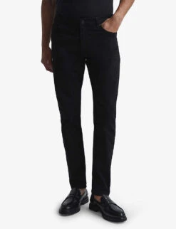 Reiss Jet Slim-fit Tapered-leg Stretch-cotton Jeans -Selfidges Launches R04086984 BLACK ALT02