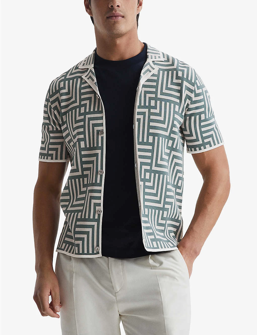 Reiss Milo Abstract-print Woven Shirt 5 Reiss Milo Abstract-print Woven Shirt - Image 3