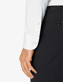 ETON Four-way Stretch Contemporary-fit Stretch-woven Shirt -Selfidges Launches R04088503 WHITE ALT04