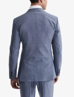 Reiss Wish Slim-fit Stretch Wool-blend Blazer 11 Reiss Wish Slim-fit Stretch Wool-blend Blazer -Selfidges Launches R04091597 SOFTBLUE ALT03