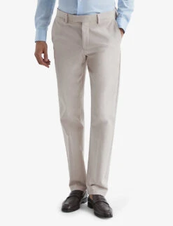 Reiss Eastbury Slim-fit Straight-leg Stretch-cotton Chinos -Selfidges Launches R04091602 STONE ALT02